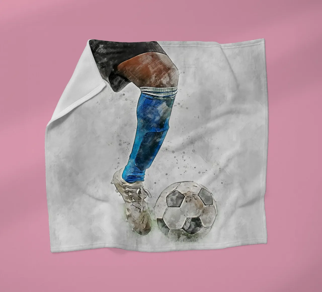 Football fleece blanket by Mateo