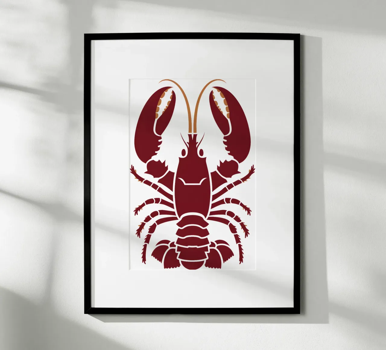 De kreeft poster van M-Ulrich-Digital Art