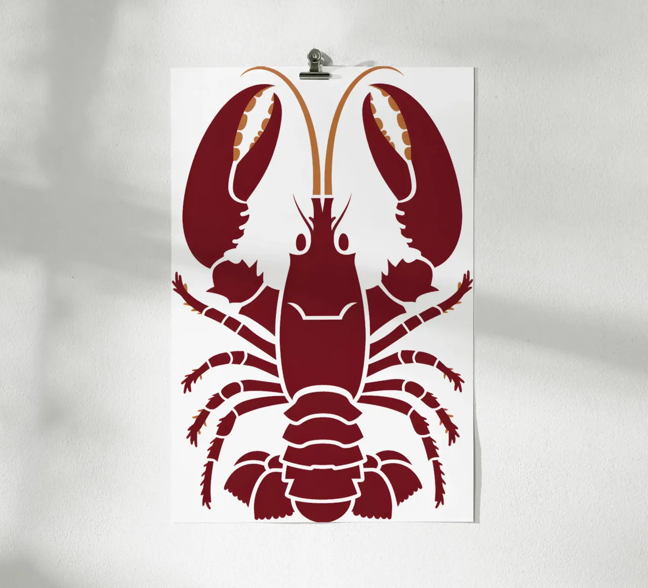 De kreeft poster van M-Ulrich-Digital Art