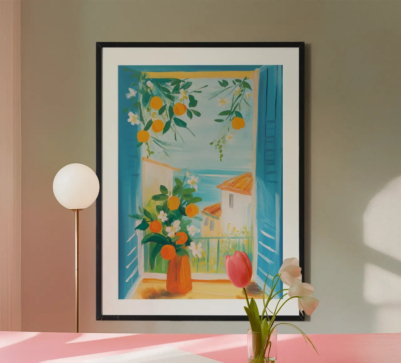 Lemon Tree Mediterranean View Art carta hahnemühle da dawnthesea