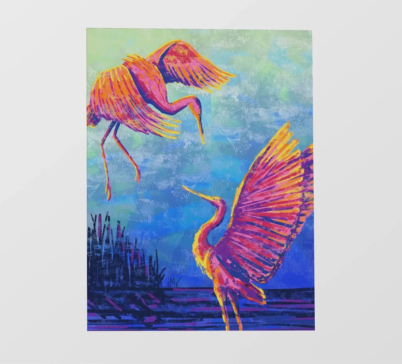 Great Heron #3 pellicola backlit da imvartwork - UK