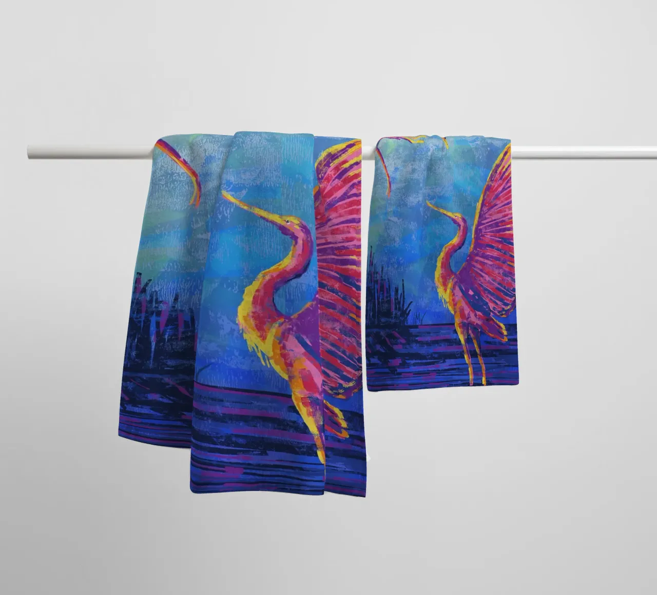 Great Heron #3 asciugamano da bagno da imvartwork - UK