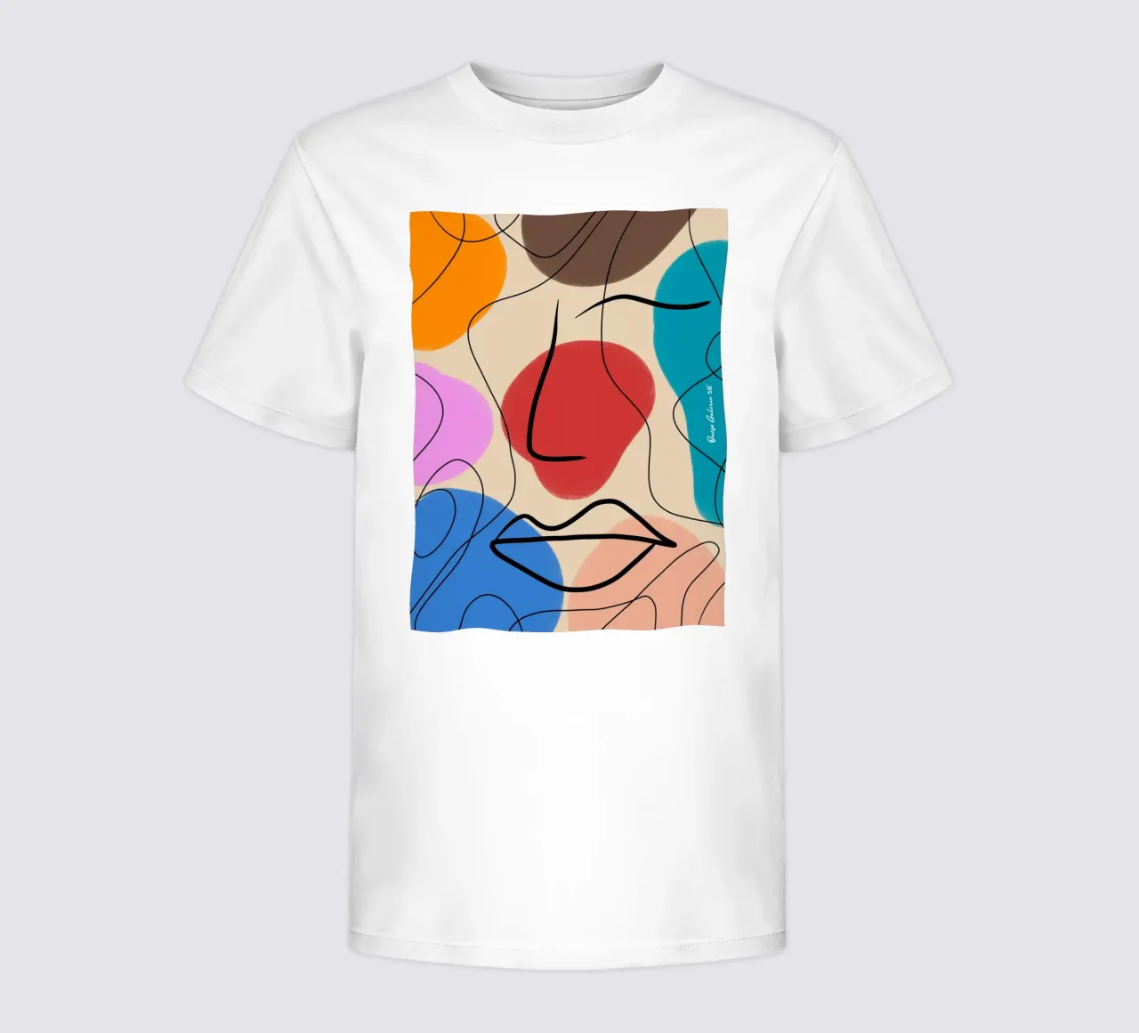 Abstrait Ange Kinder T-Shirt von Mike Leymi