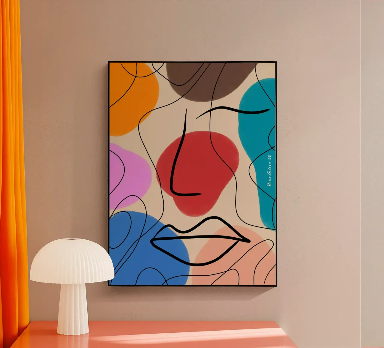 Abstrait Ange plexiglass da Mike Leymi