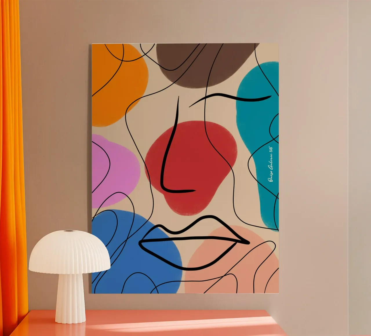 Abstrait Ange plexiglass da Mike Leymi