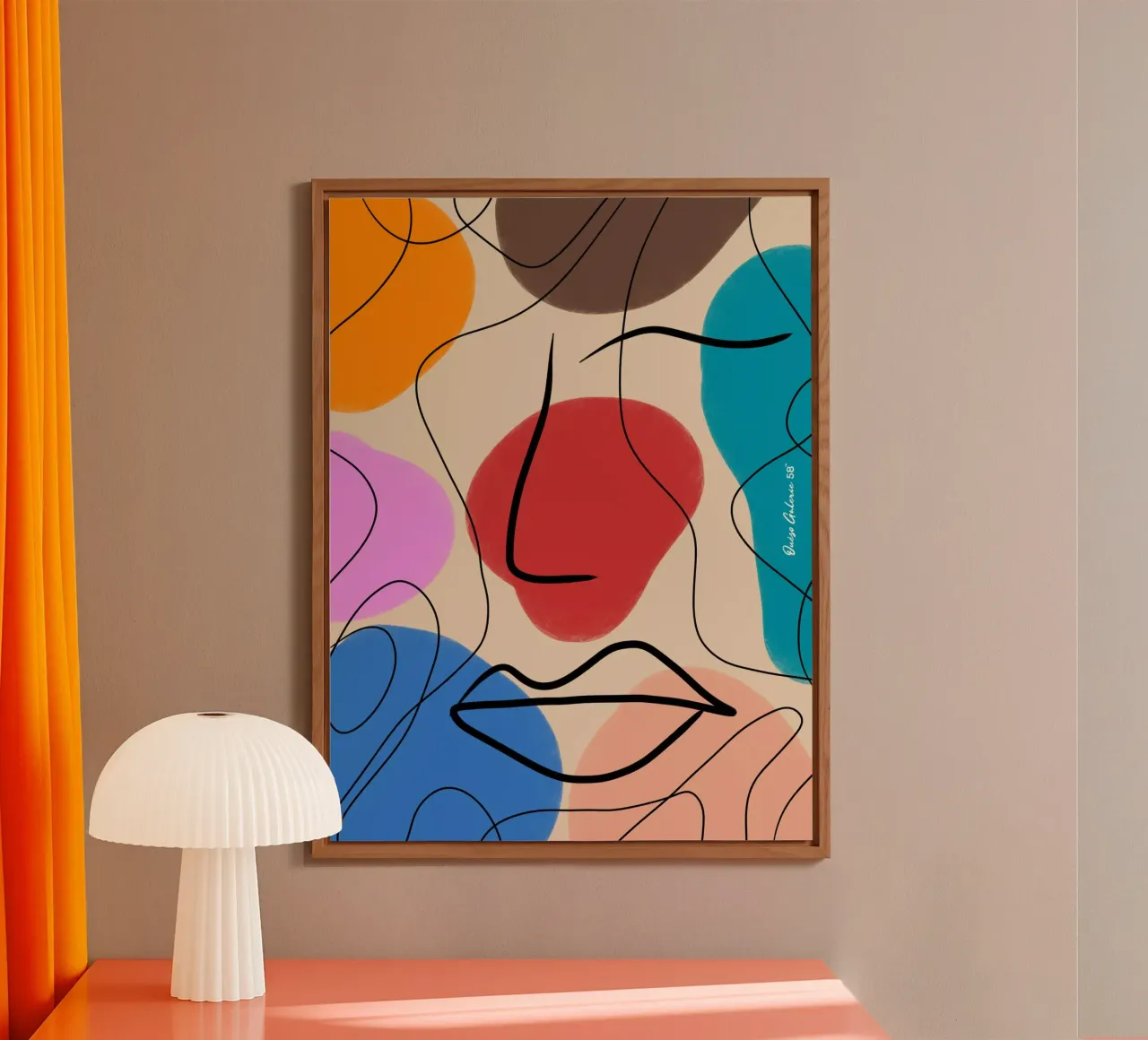 Abstrait Ange alluminio dibond da Mike Leymi