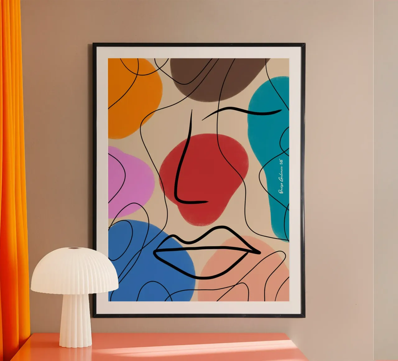 Abstrait Ange poster da Mike Leymi