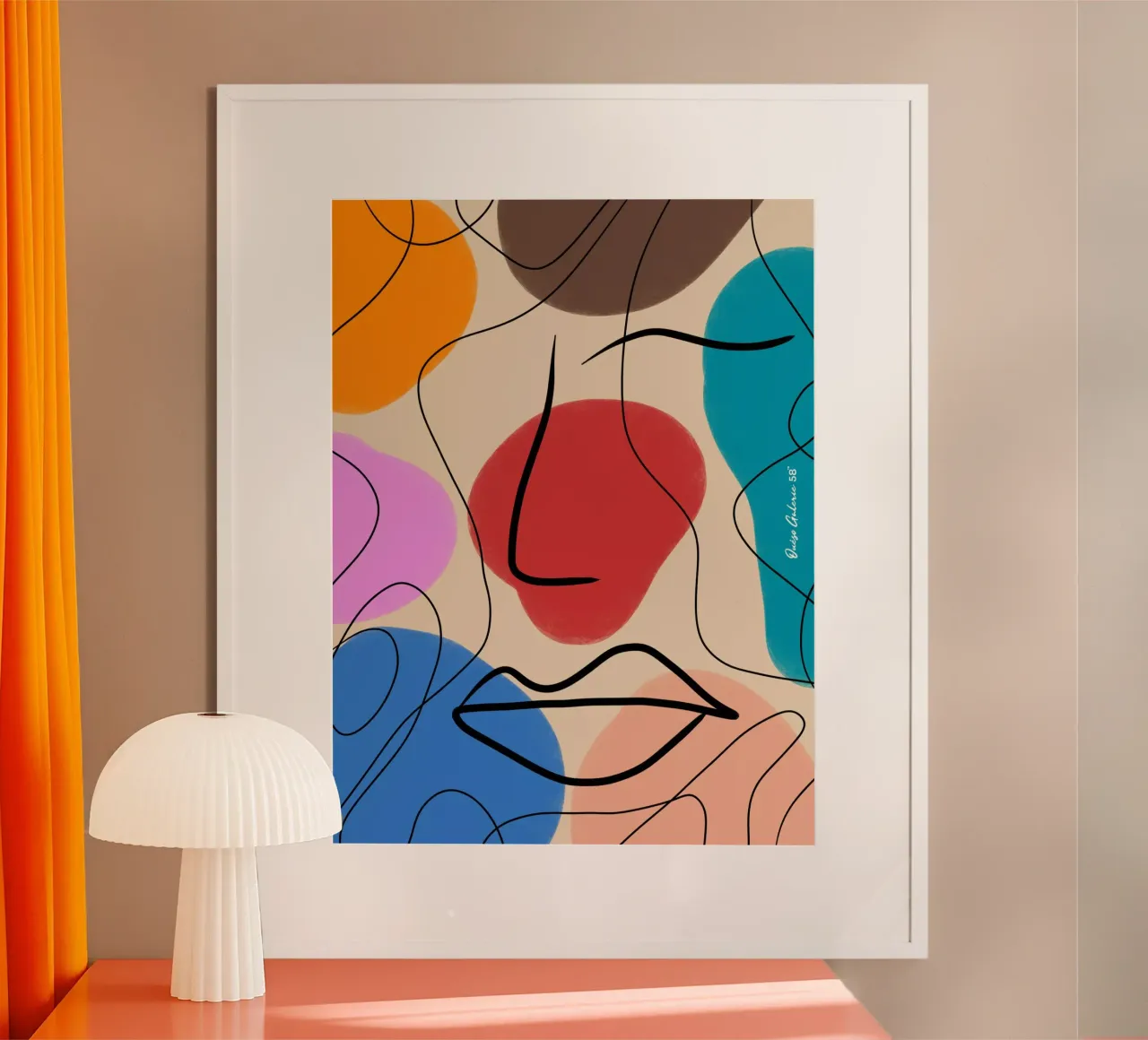 Abstrait Ange poster da Mike Leymi