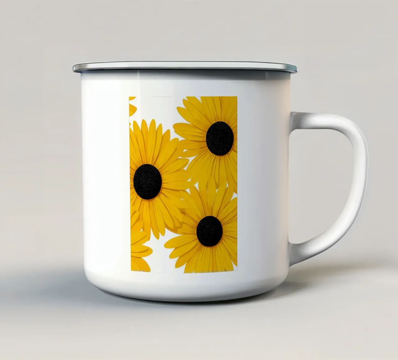 Sunflower Bliss tazza in smalto da LisaArtes