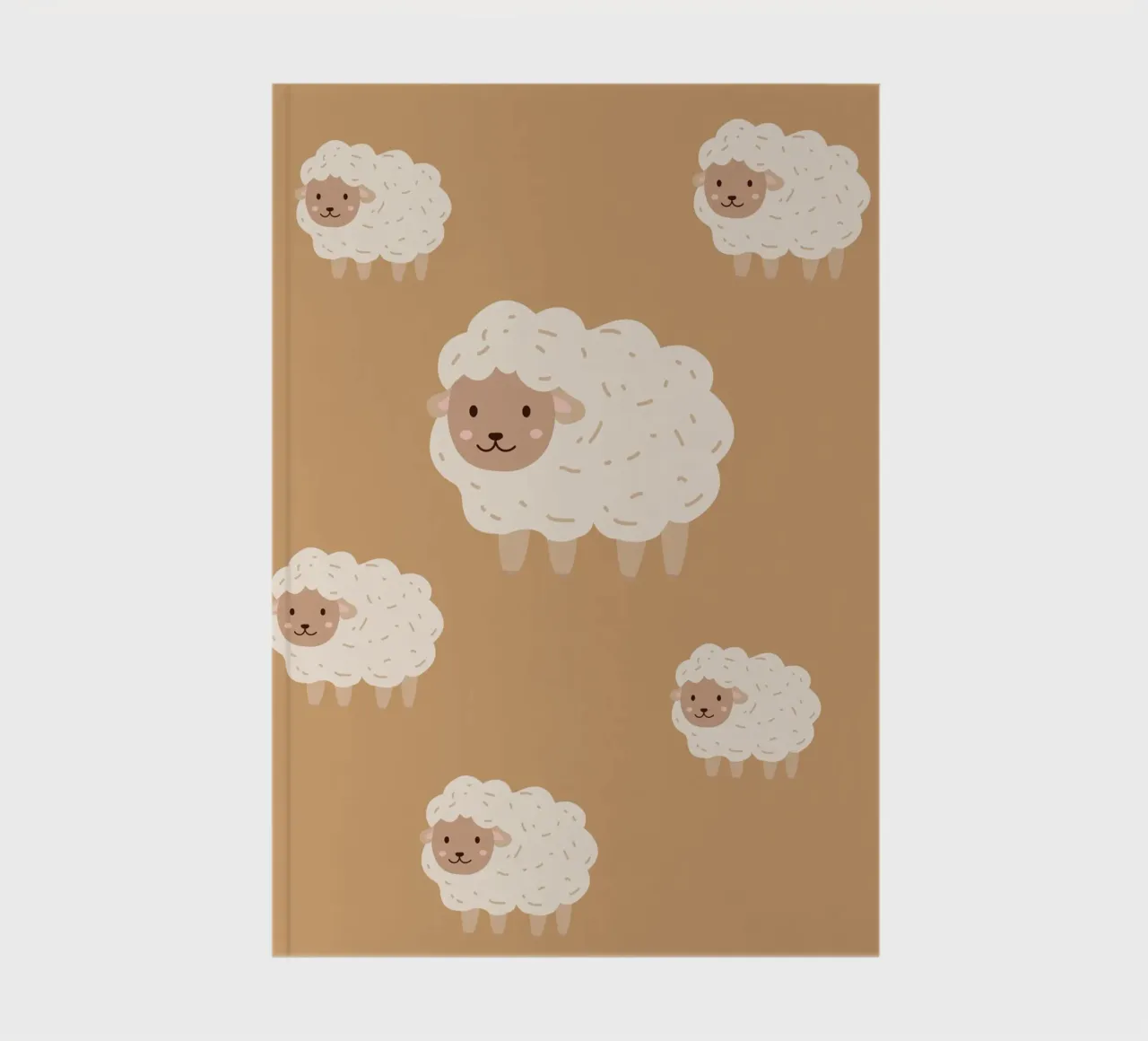 Counting Sheep - Orange notebook by Little Moon & Co