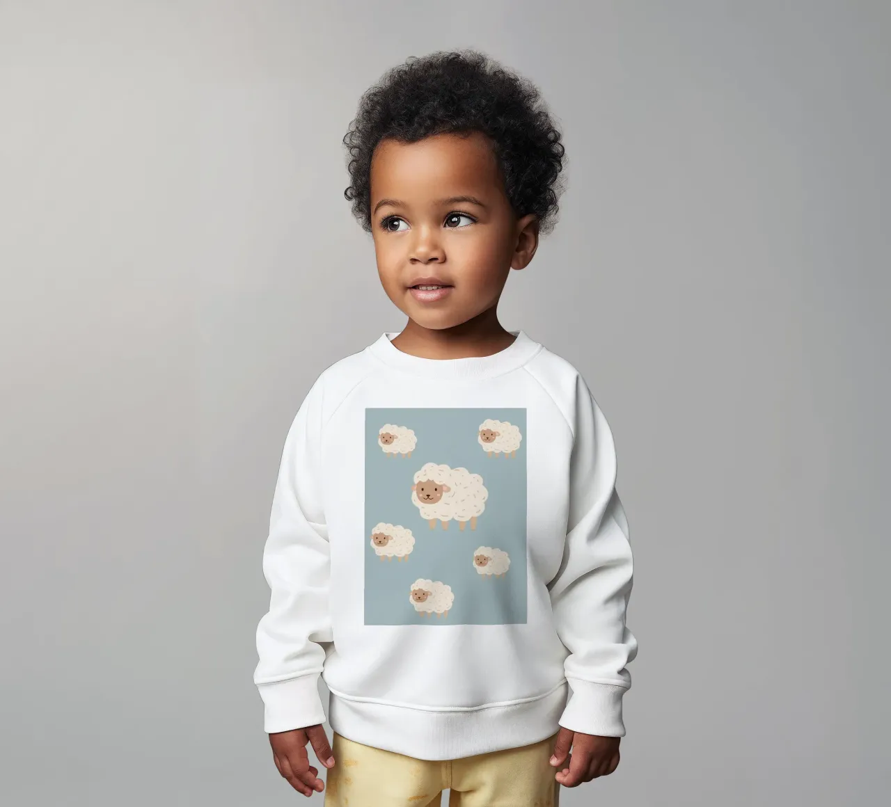 Pecore contate - Blu felpa neonato da Little Moon & Co