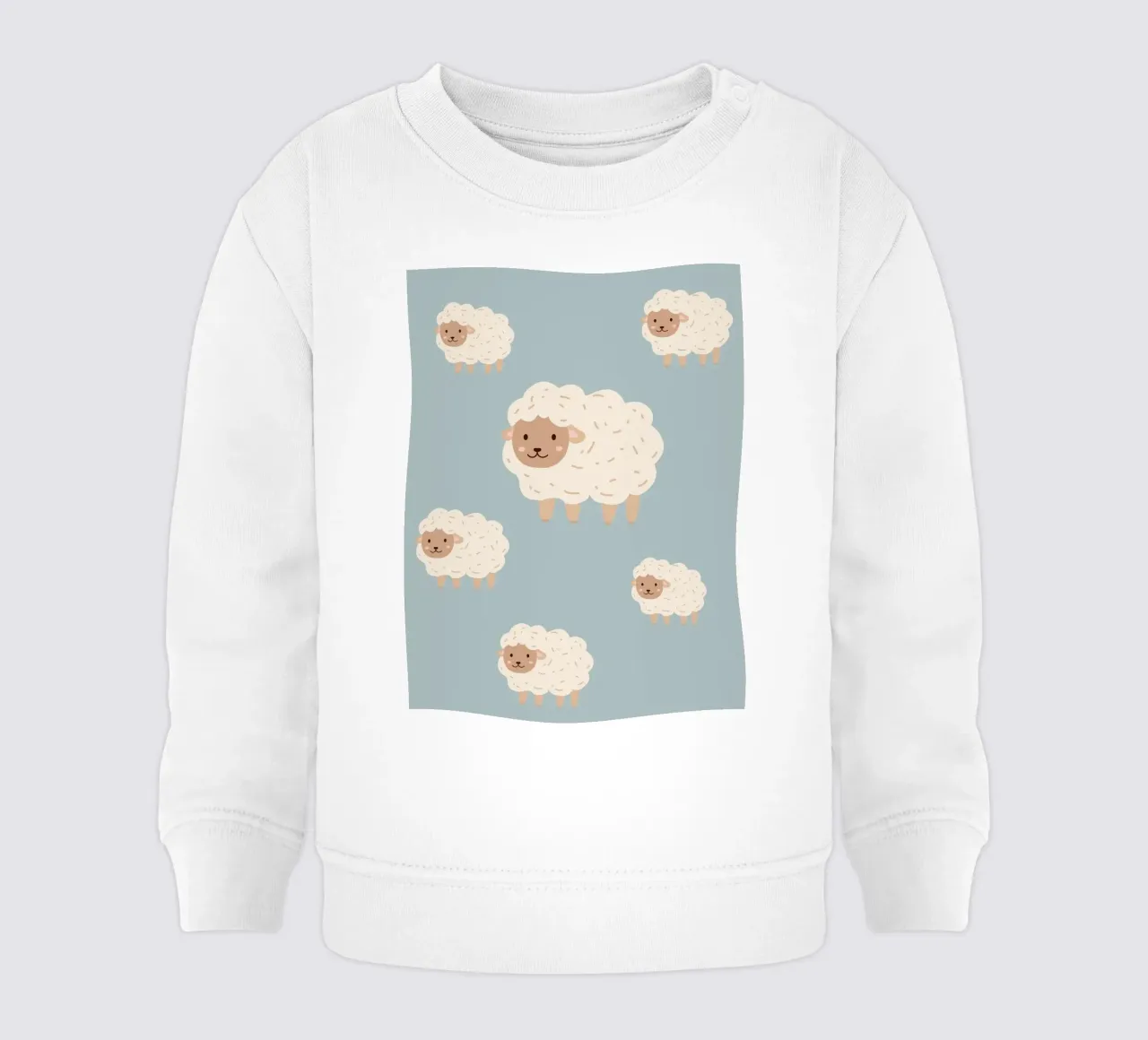 Pecore contate - Blu felpa neonato da Little Moon & Co