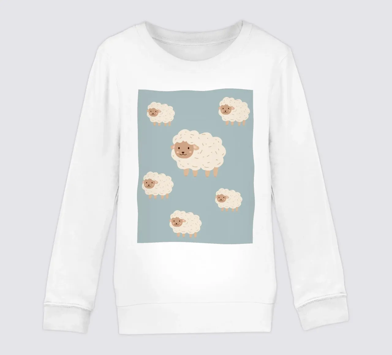 Pecore contate - Blu felpa bambino da Little Moon & Co