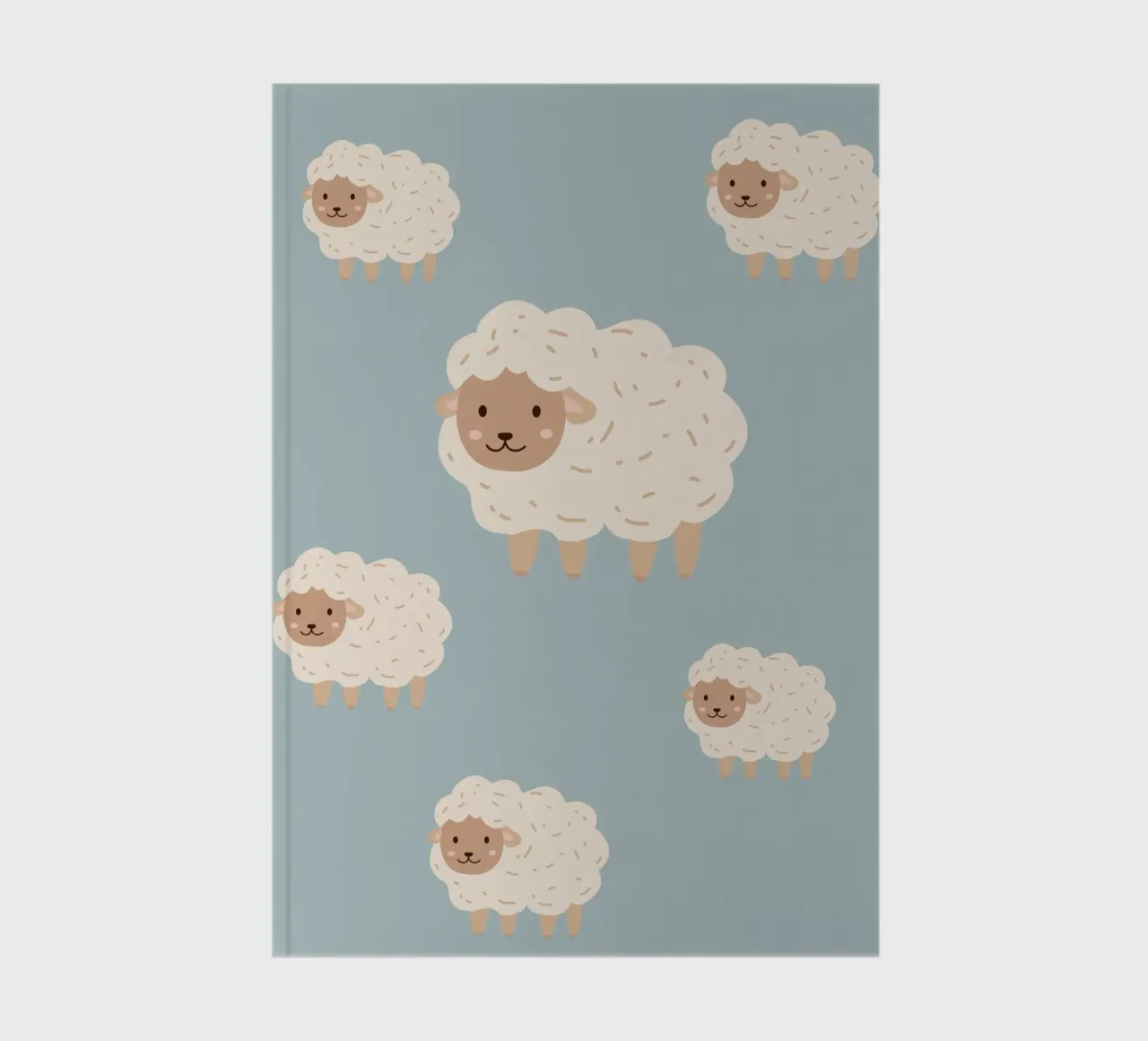 Counting Sheep - Blue notebook by Little Moon & Co