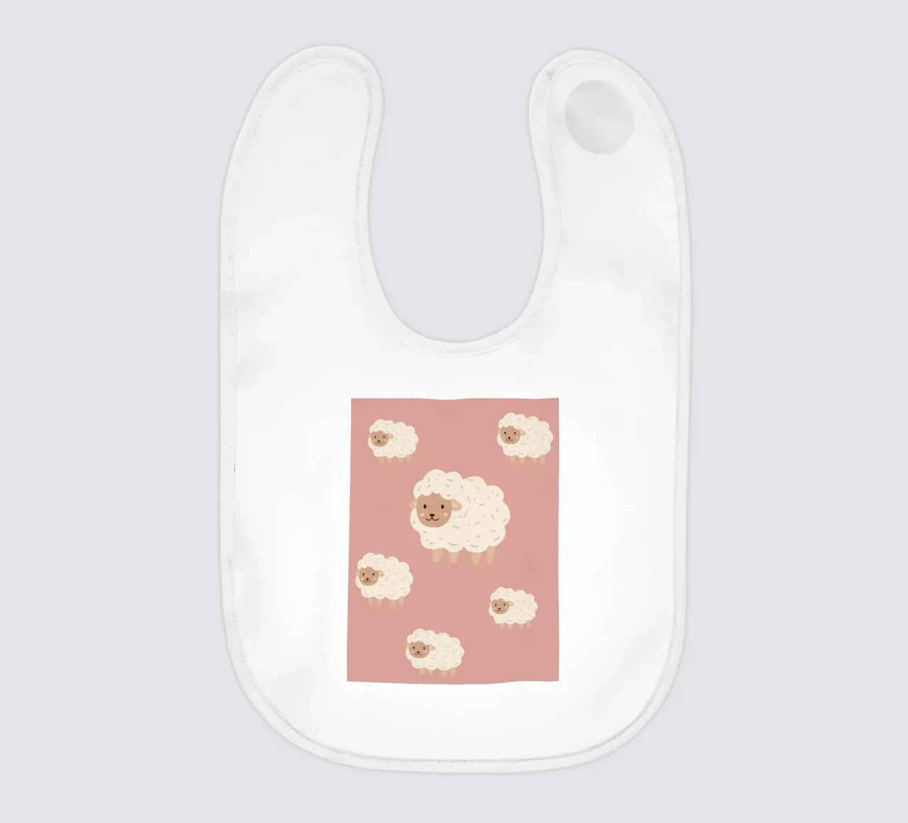 Pecore da contare - Rosa bavaglino da Little Moon & Co