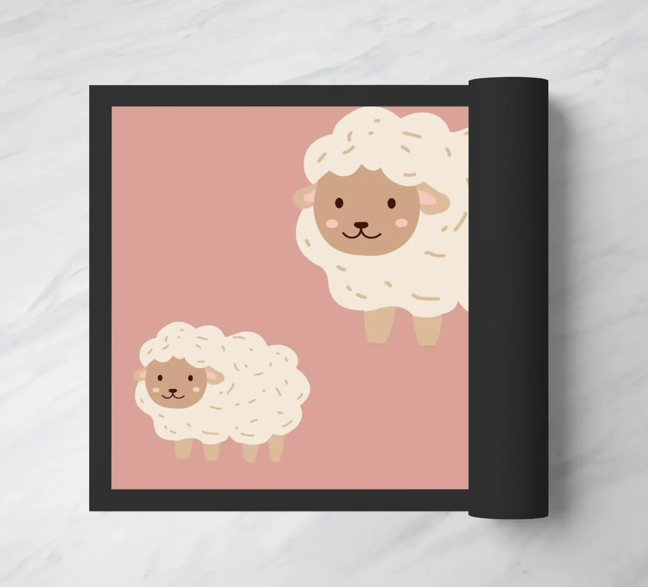 Pecore da contare - Rosa zerbino da Little Moon & Co