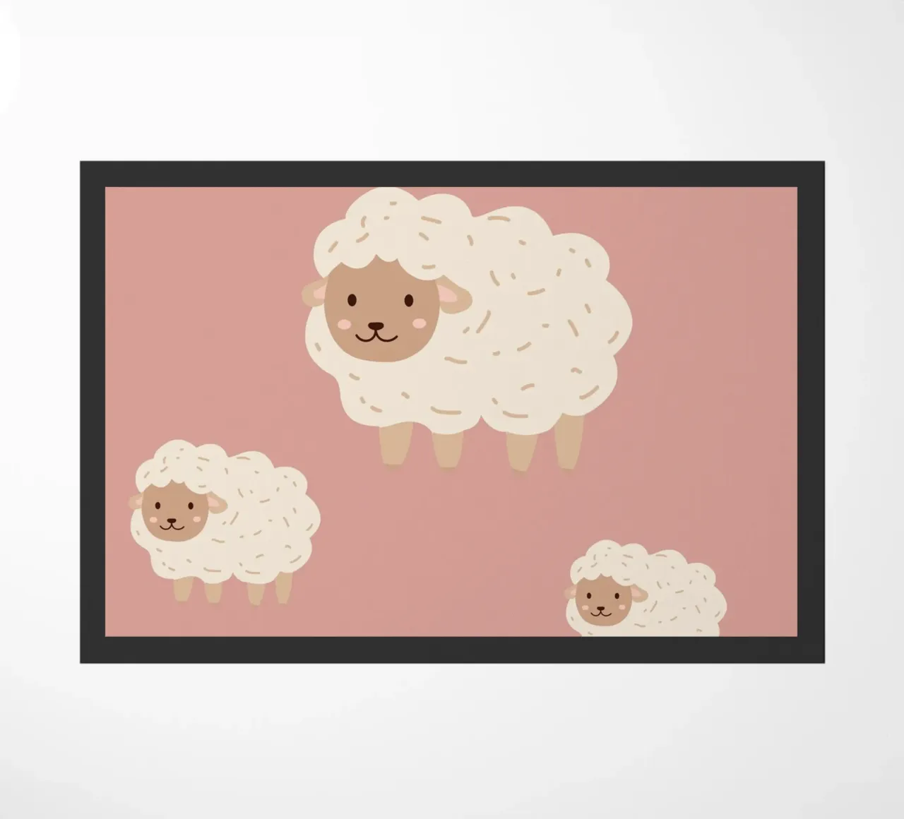Pecore da contare - Rosa zerbino da Little Moon & Co
