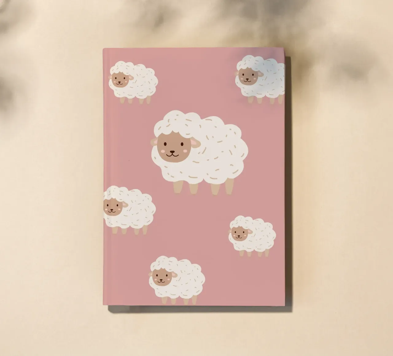 Counting Sheep - Pink notebook by Little Moon & Co