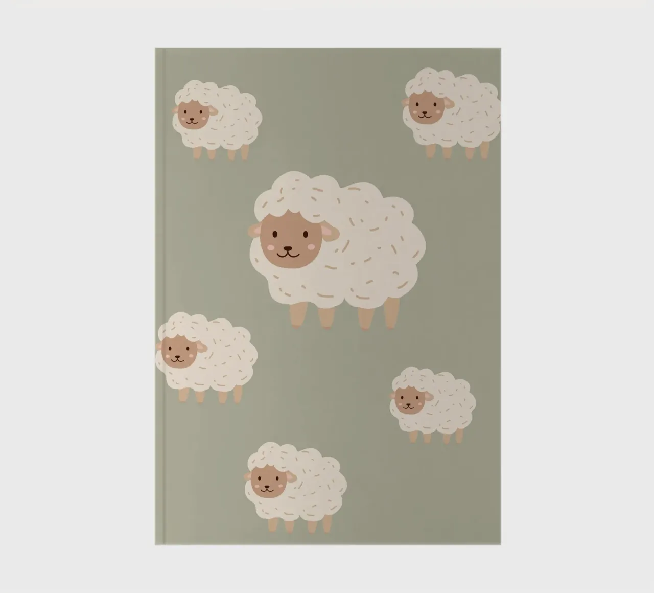 Counting Sheep - Green notebook by Little Moon & Co