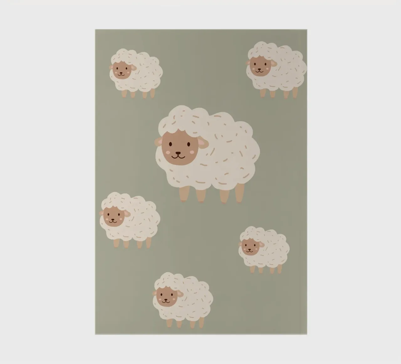 Counting Sheep - Green notebook by Little Moon & Co