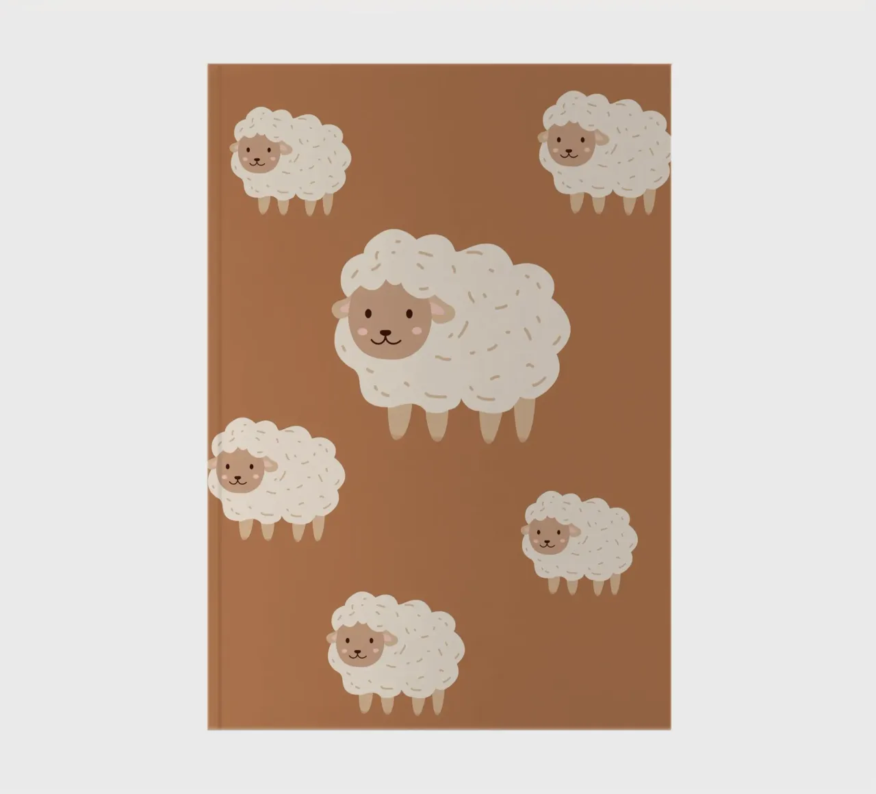 Counting Sheep - Brown notebook by Little Moon & Co