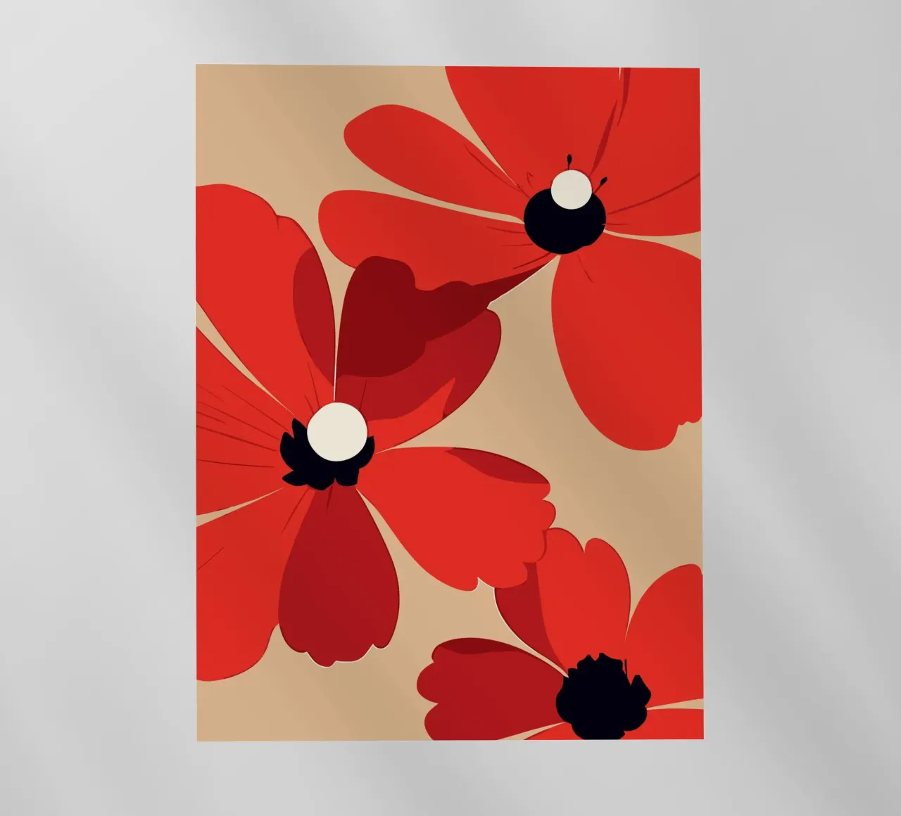 Red Poppy Elegance pellicola backlit da LisaArtes