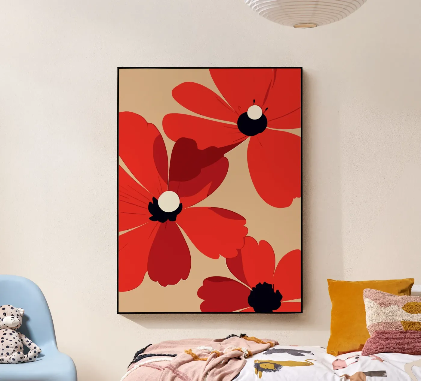 Red Poppy Elegance plexiglass da LisaArtes