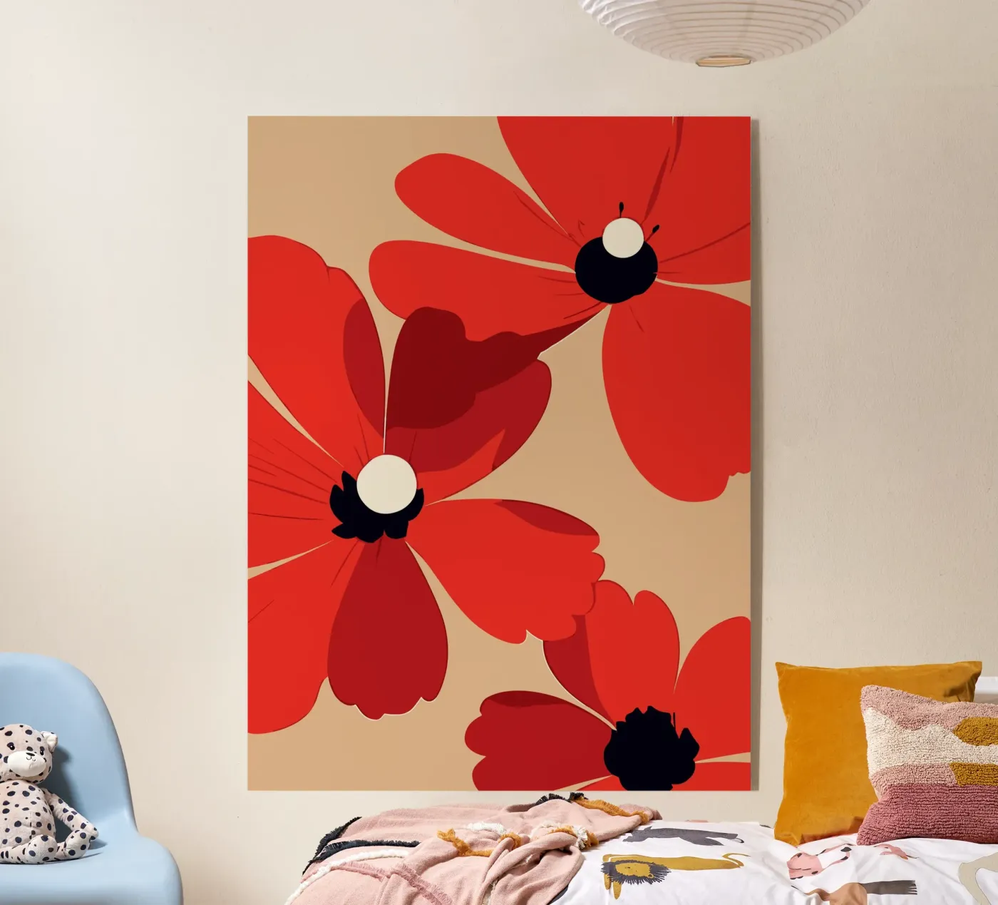Red Poppy Elegance plexiglass da LisaArtes