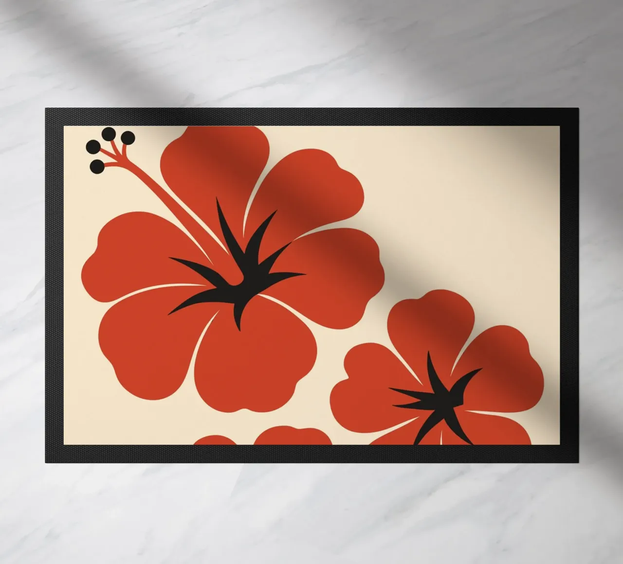 Red Hibiscus zerbino da LisaArtes