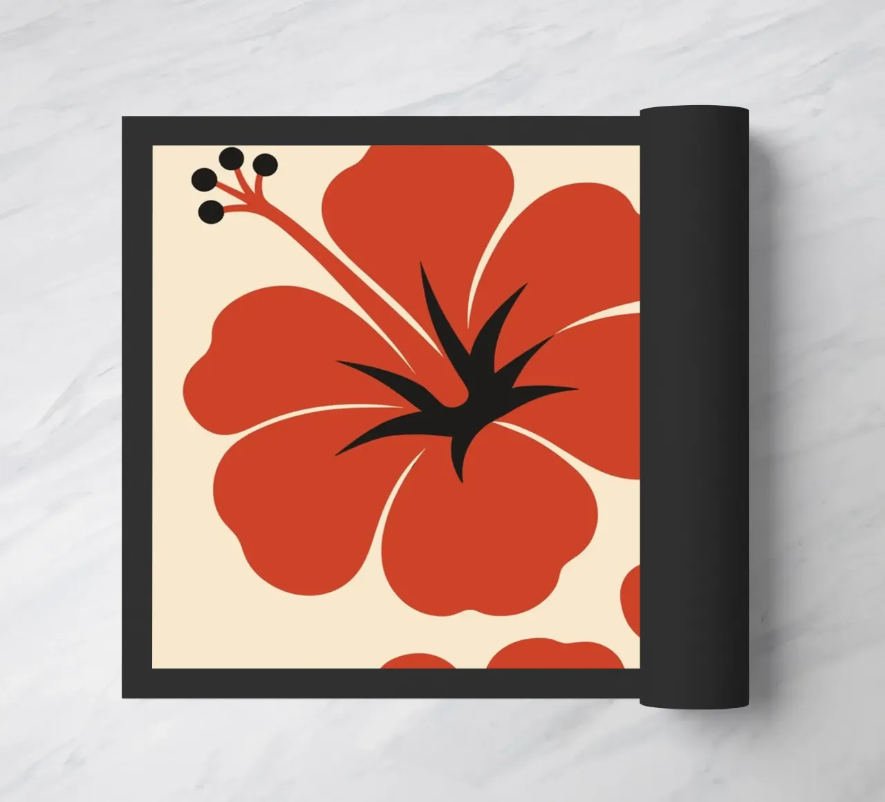 Red Hibiscus zerbino da LisaArtes