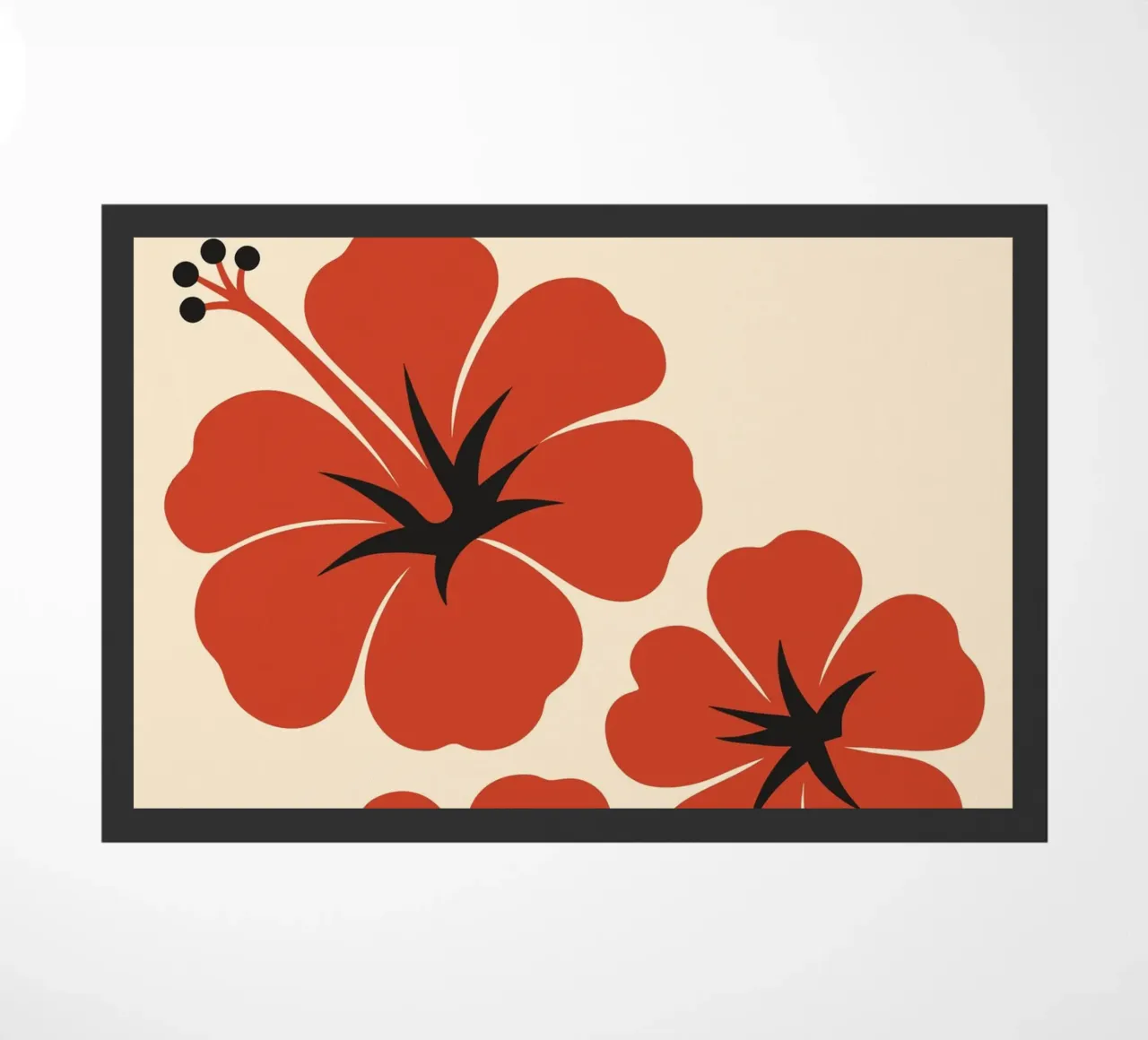 Red Hibiscus zerbino da LisaArtes
