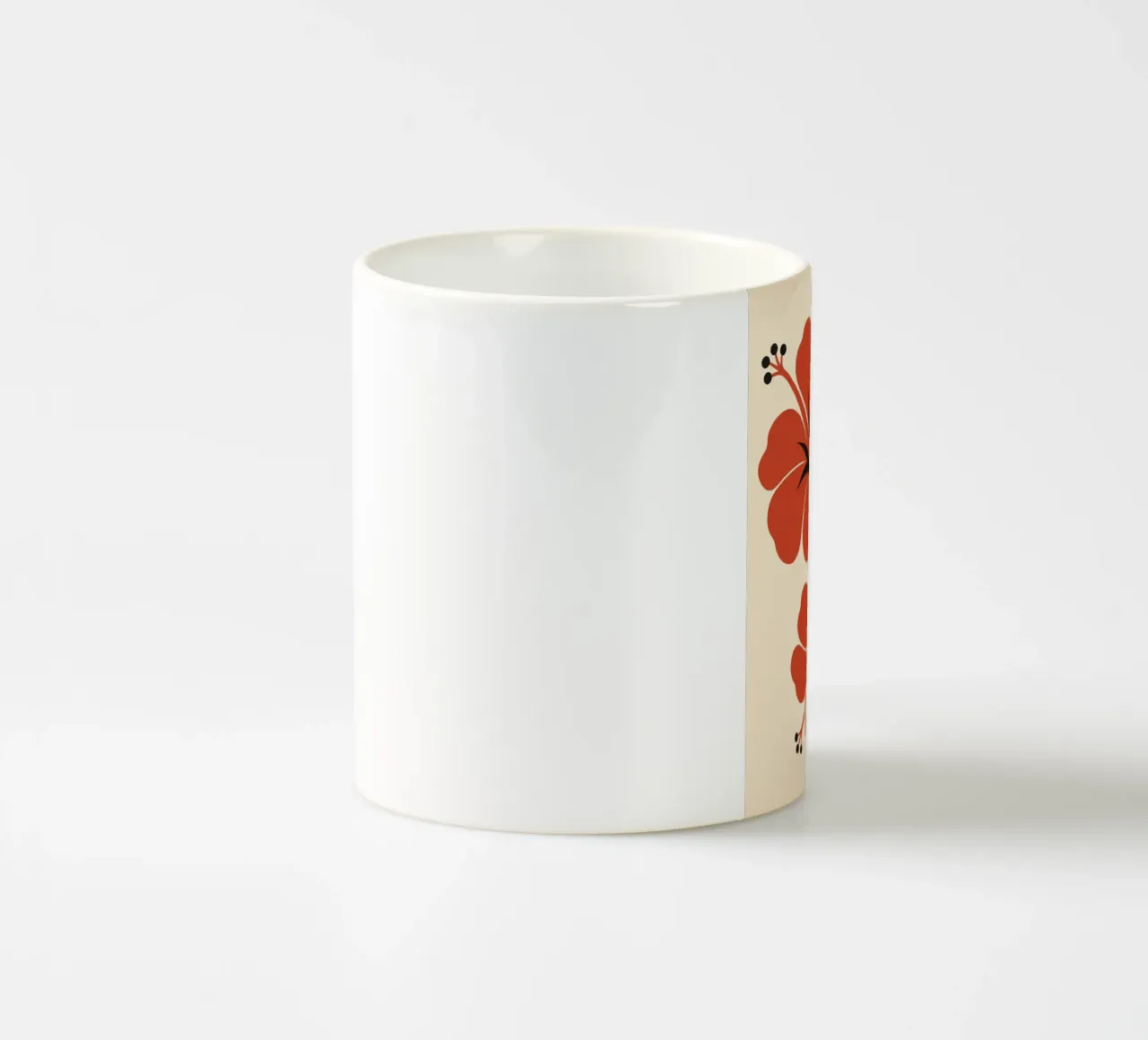 Red Hibiscus tazza in ceramica da LisaArtes