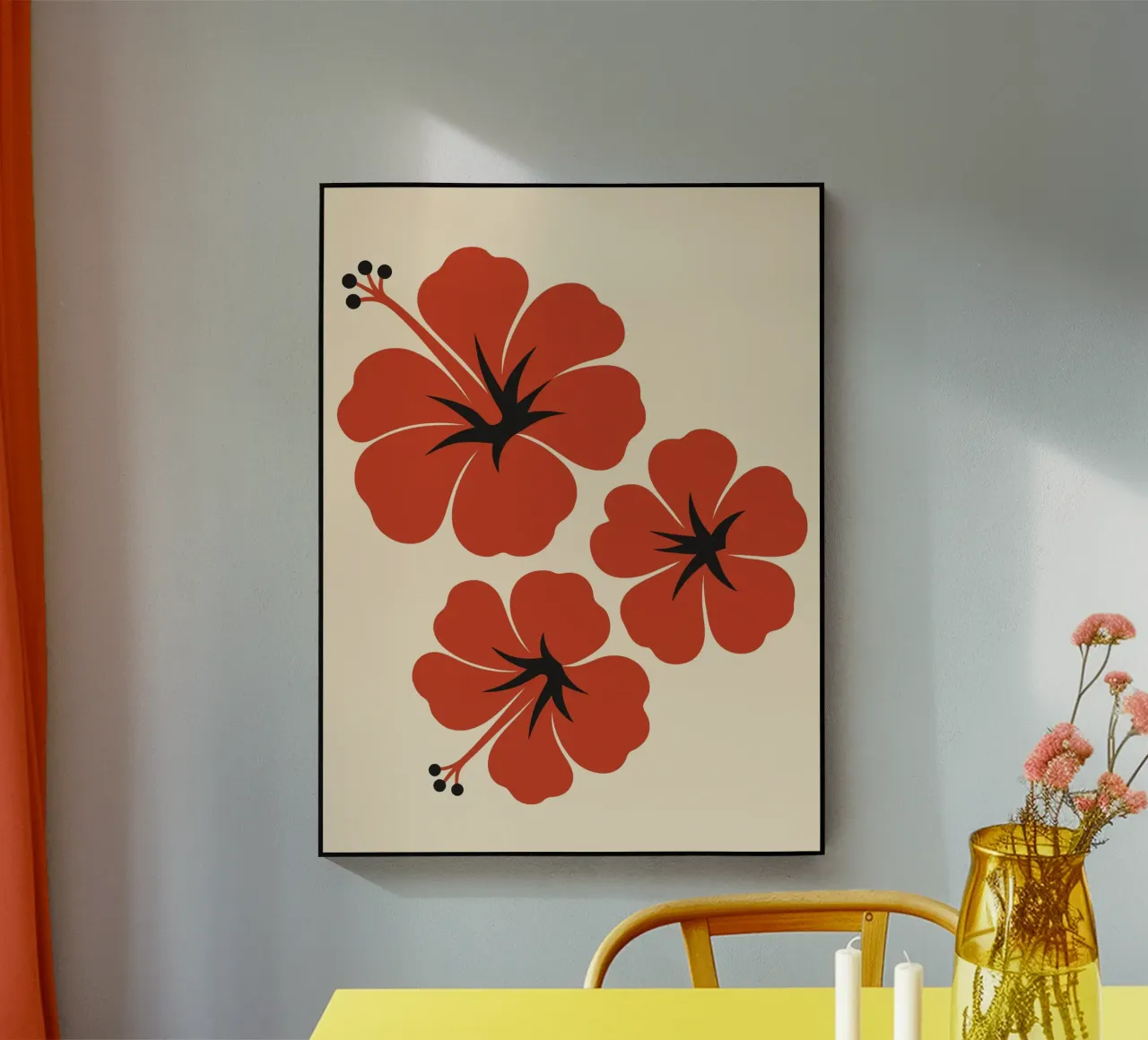 Red Hibiscus plexiglass da LisaArtes