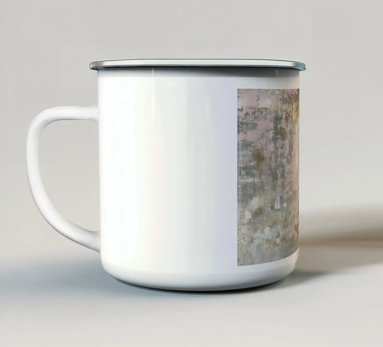Splendore pastello invecchiato tazza in smalto da Carinaprint