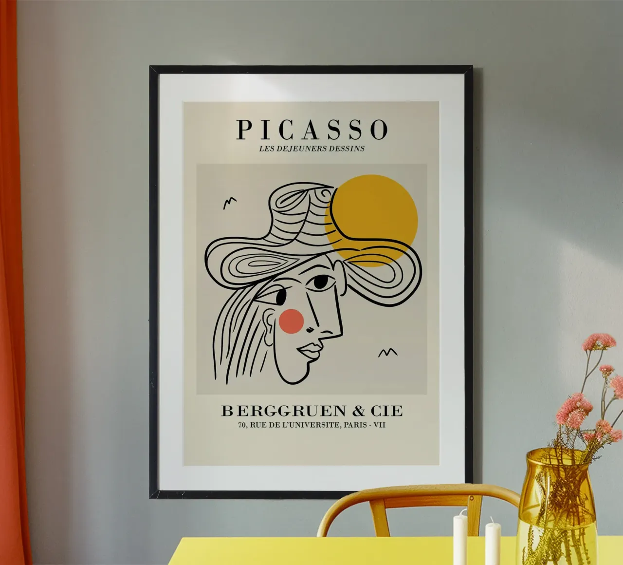 schizzo di un volto di donna con cappello picasso carta hahnemühle da eternal nino