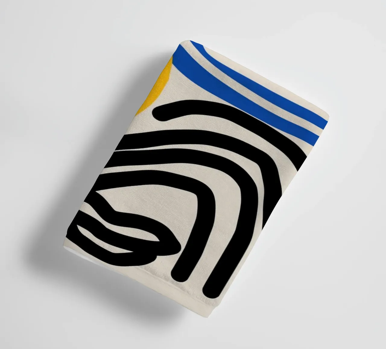 Maximalist line art 02 towel by Little Dean