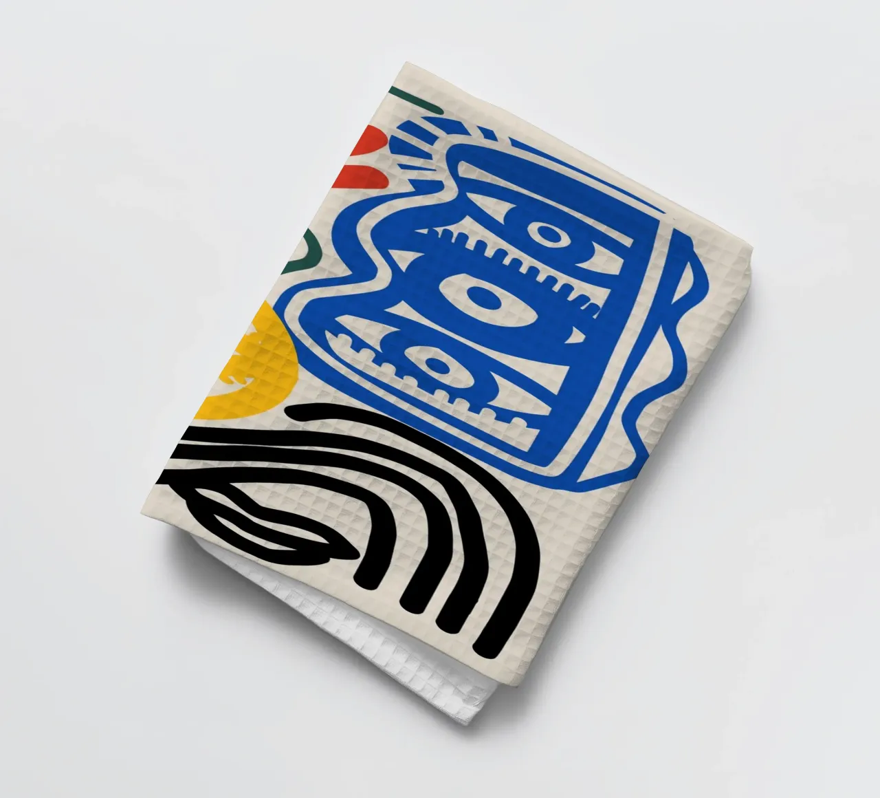 Dessin au trait maximaliste 02 torchon de Little Dean