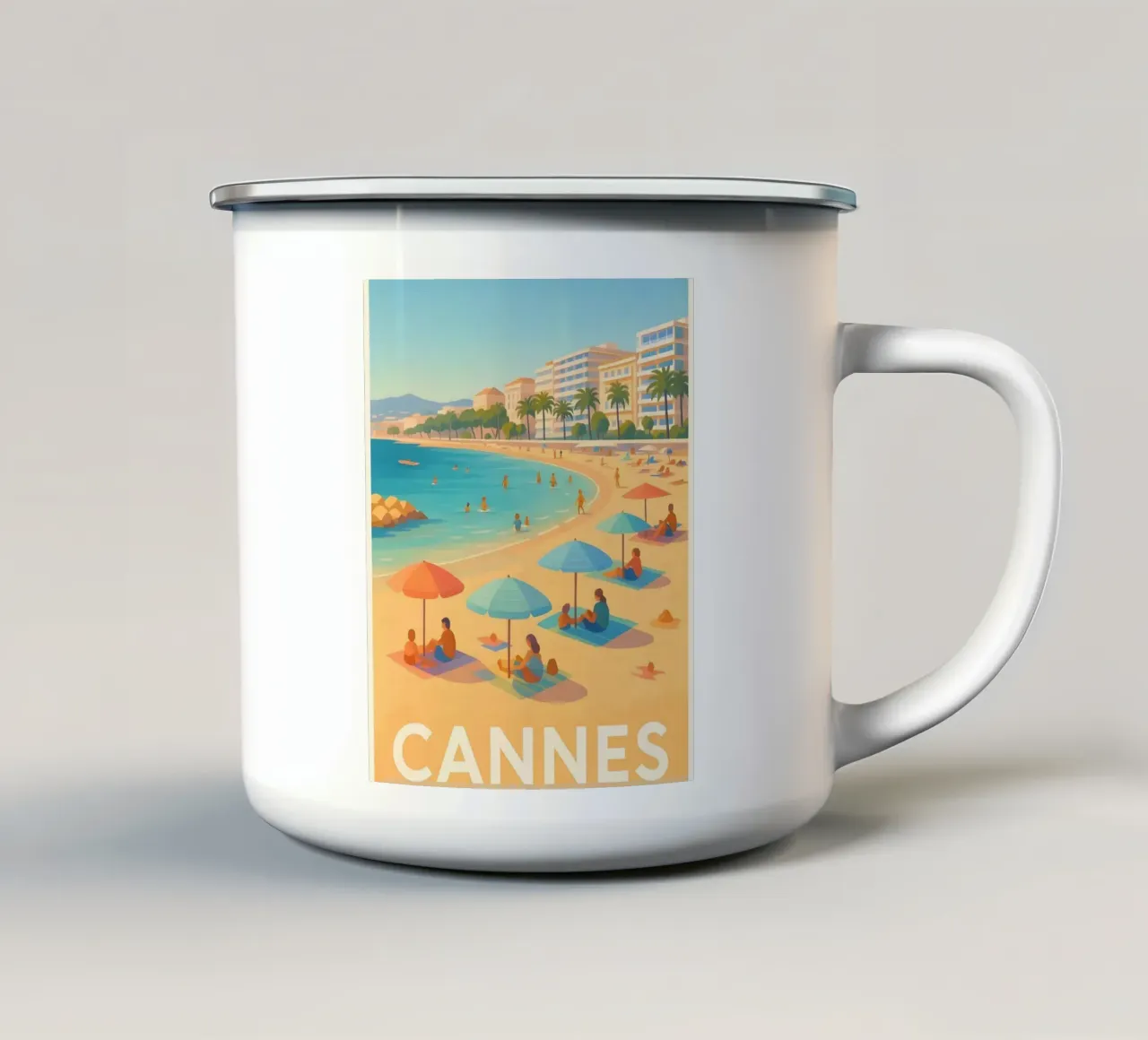 Poster Francia tazza in smalto da Poster Vintage