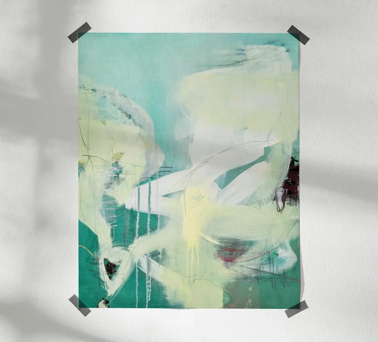 flourishing green carta hahnemühle da IRIS LEHNHARDT FINE ART