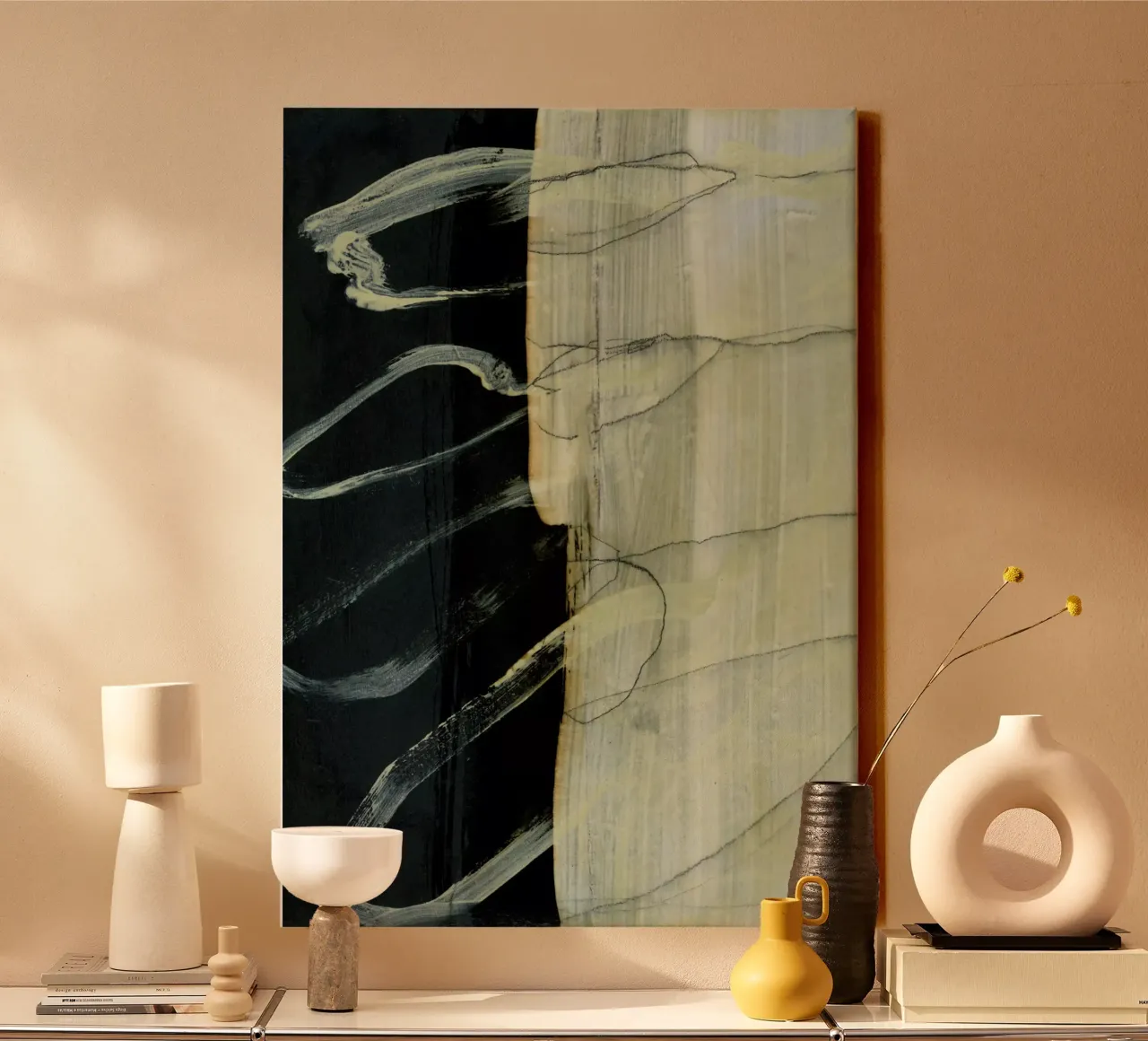 gestural abstract canvas van IRIS LEHNHARDT FINE ART