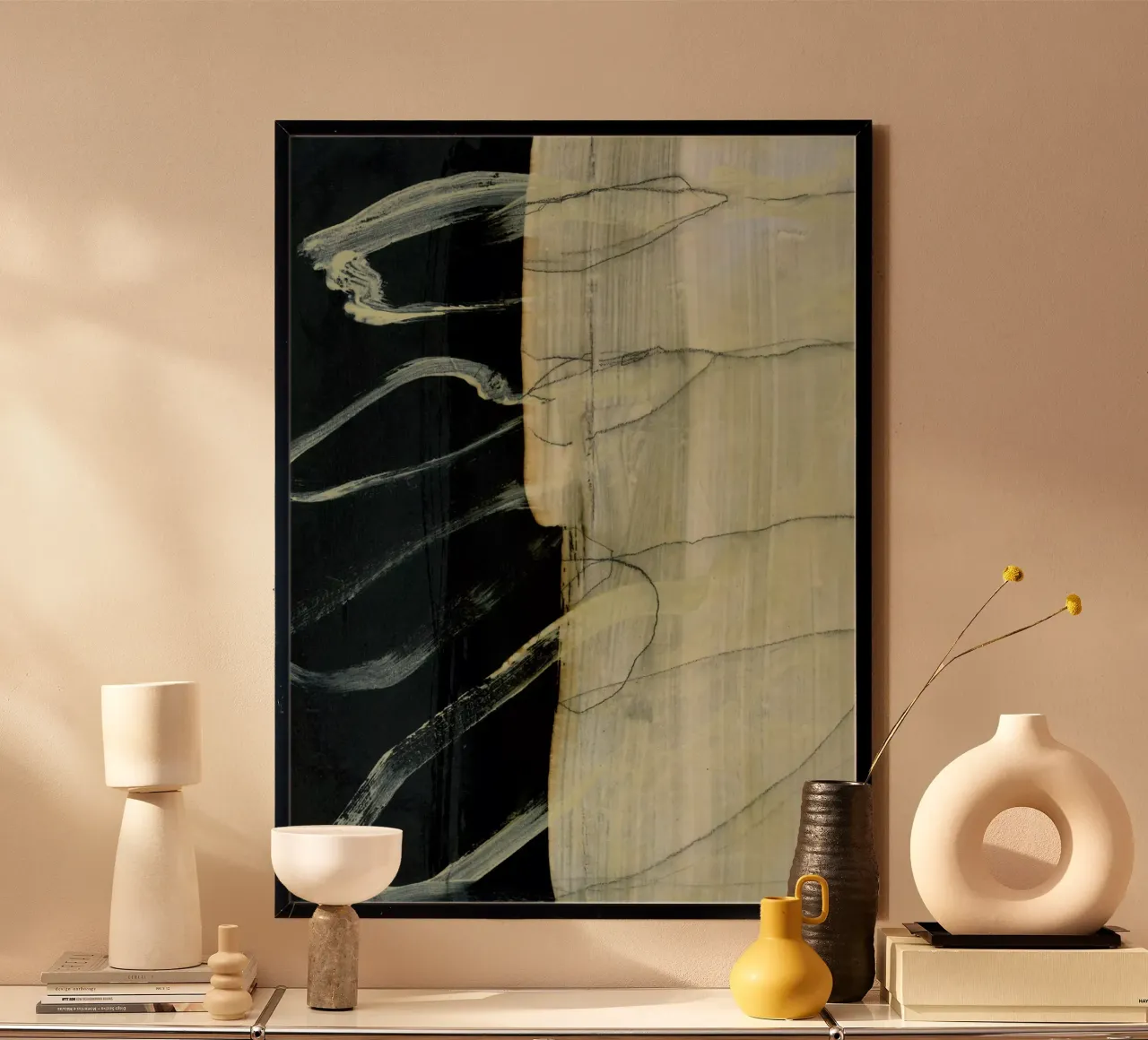 gestural abstract poster da IRIS LEHNHARDT FINE ART