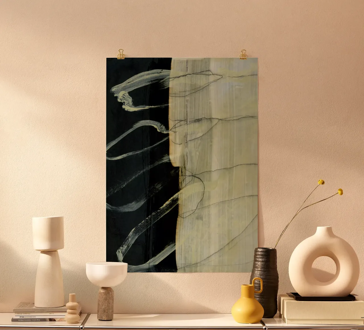 gestural abstract poster da IRIS LEHNHARDT FINE ART