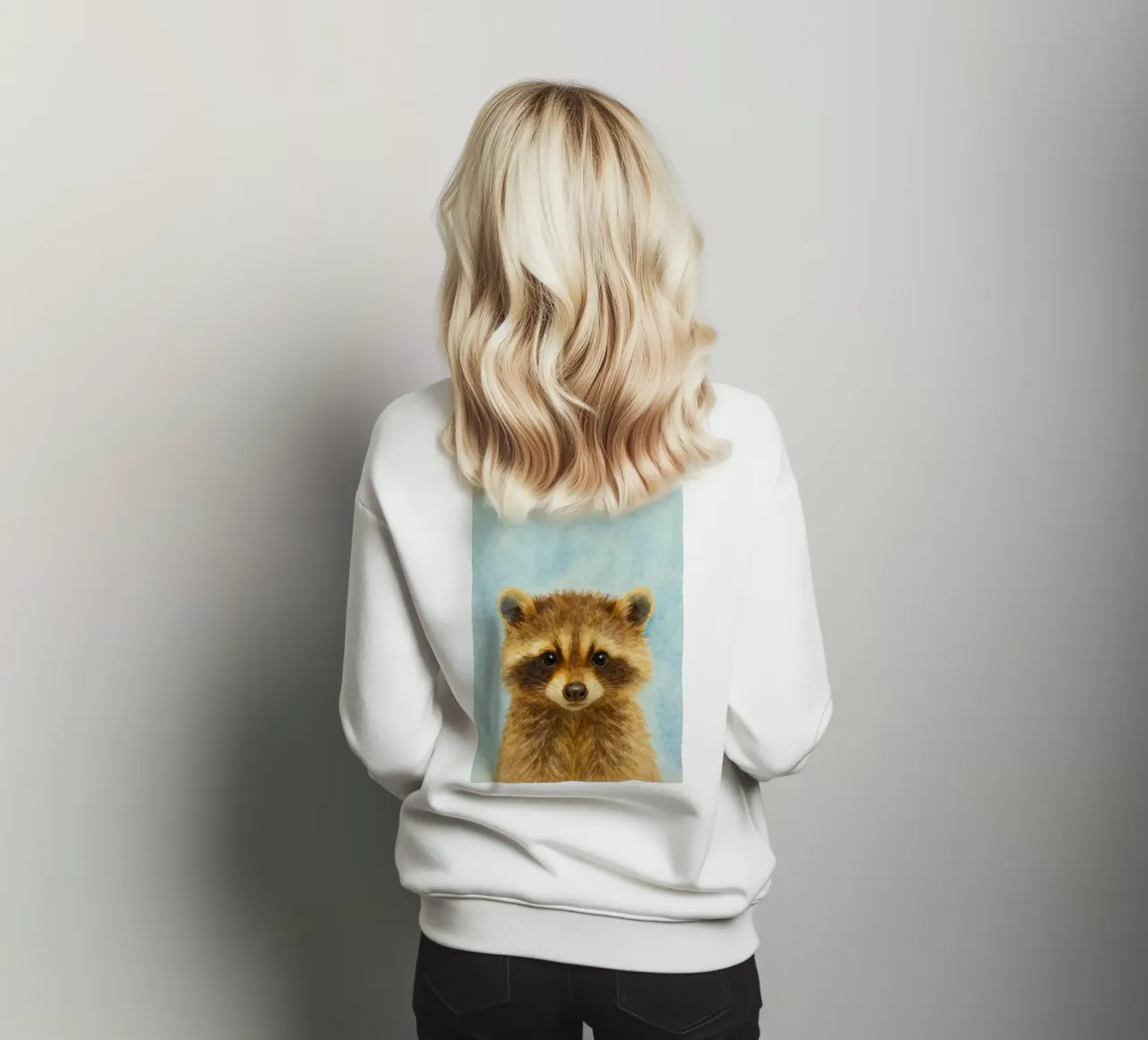 disegno di un cucciolo di procione felpa da sunflower