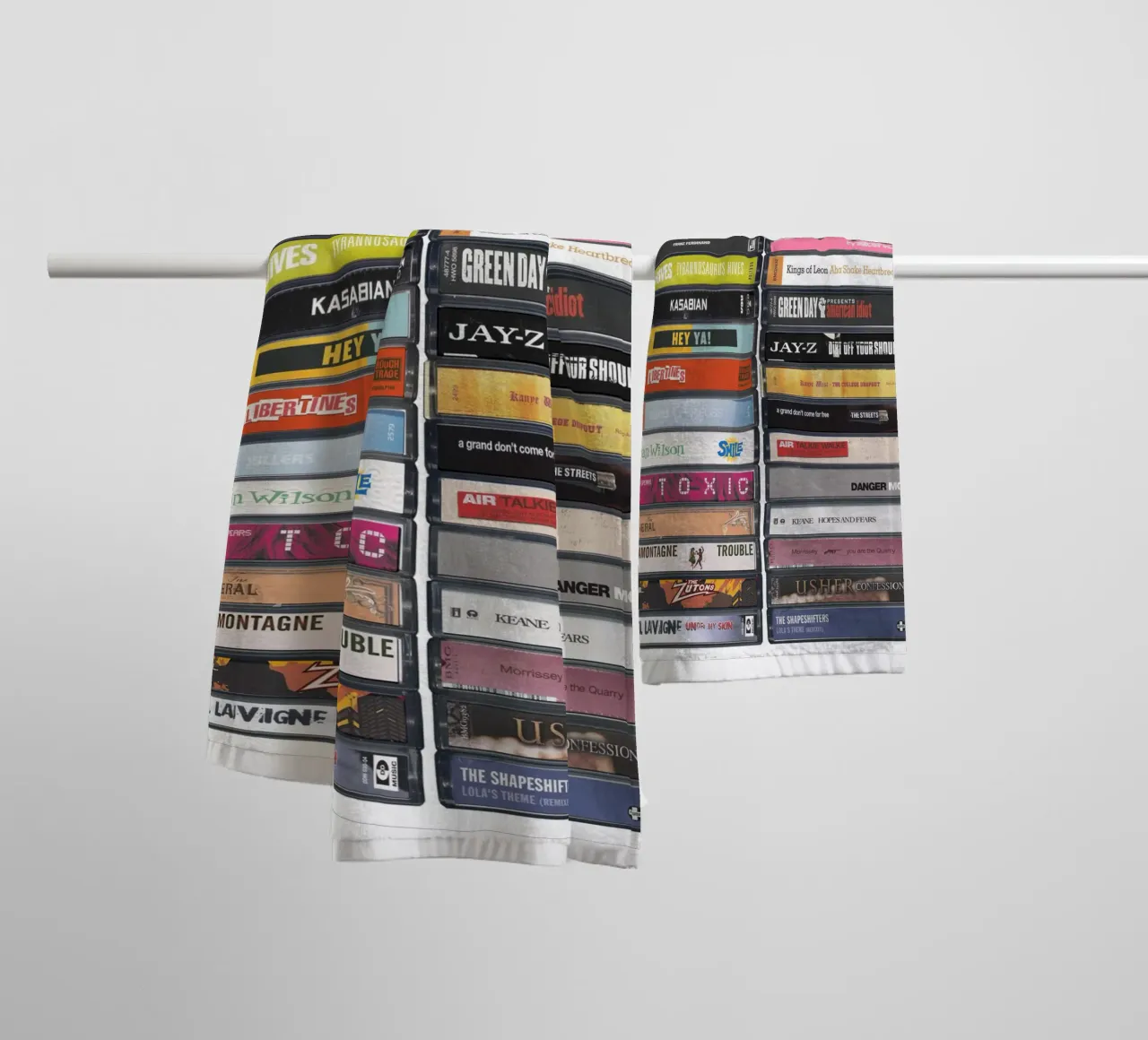 21st Birthday Print - Music of 2004 towel by MrMustardPrints