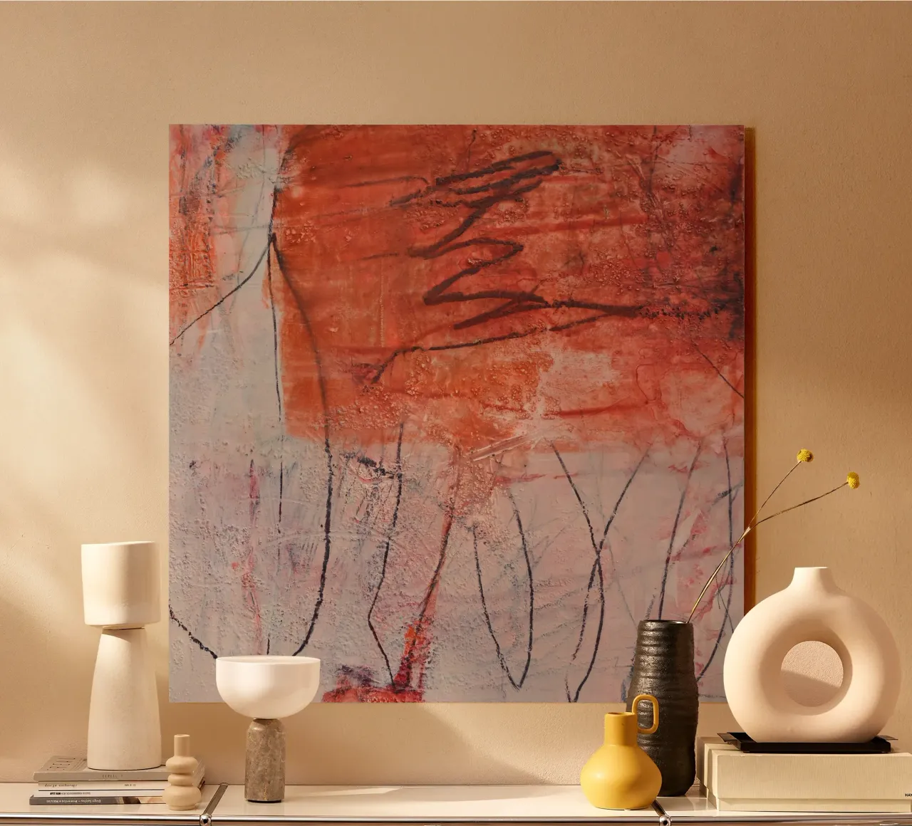 orange experiments plexiglass da IRIS LEHNHARDT FINE ART