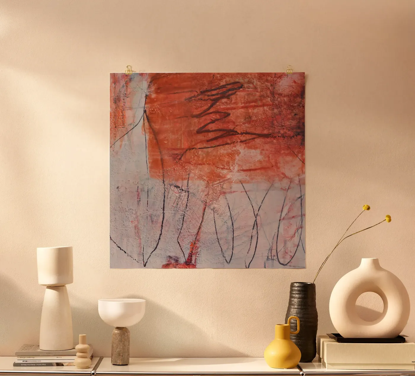 orange experiments Poster von IRIS LEHNHARDT FINE ART