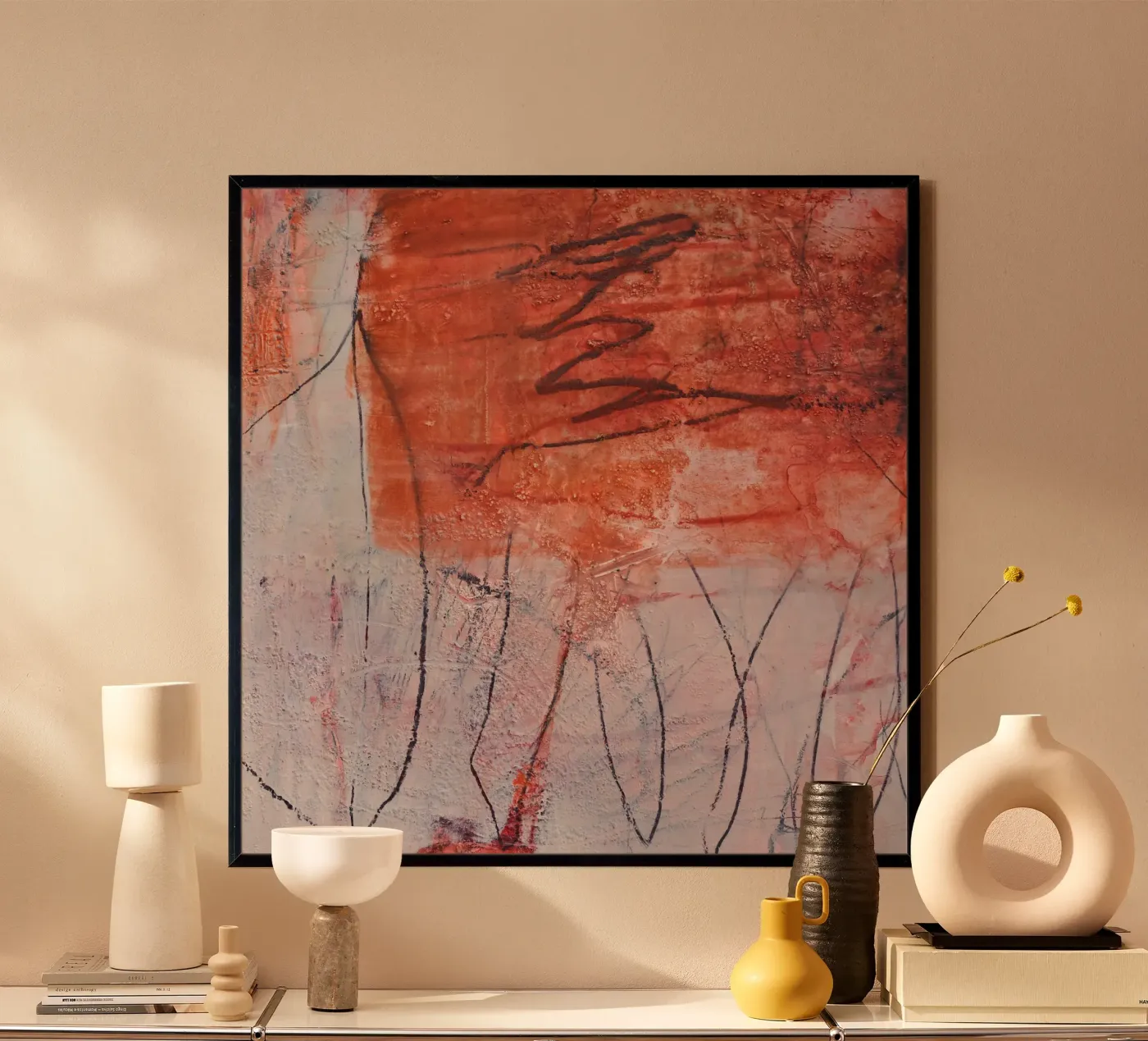 orange experiments Poster von IRIS LEHNHARDT FINE ART