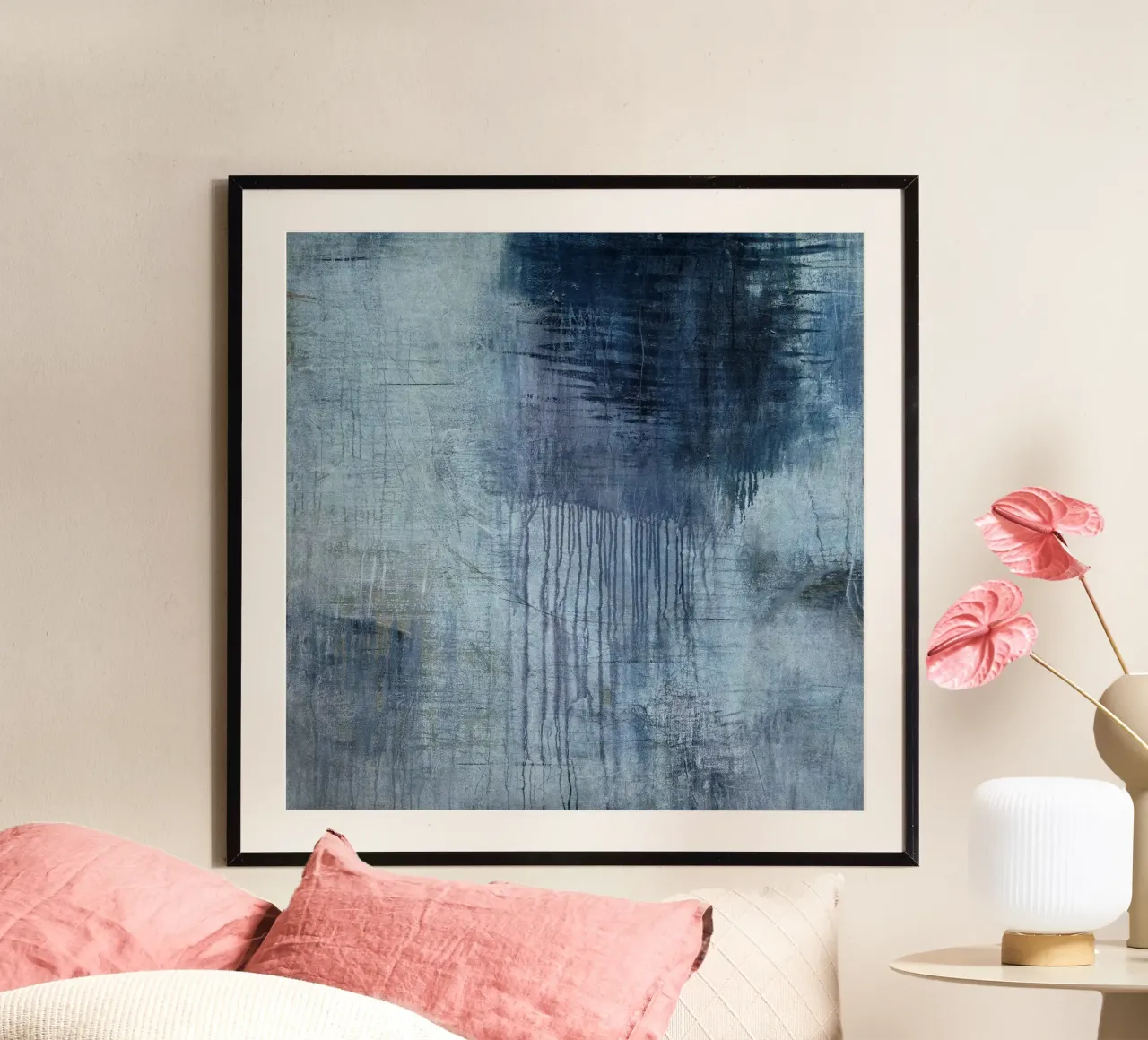 textured blue and grey carta hahnemühle da IRIS LEHNHARDT FINE ART