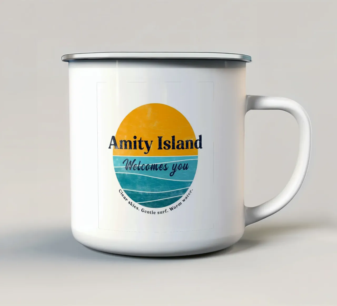 Isola di Amity tazza in smalto da Olivia Creator