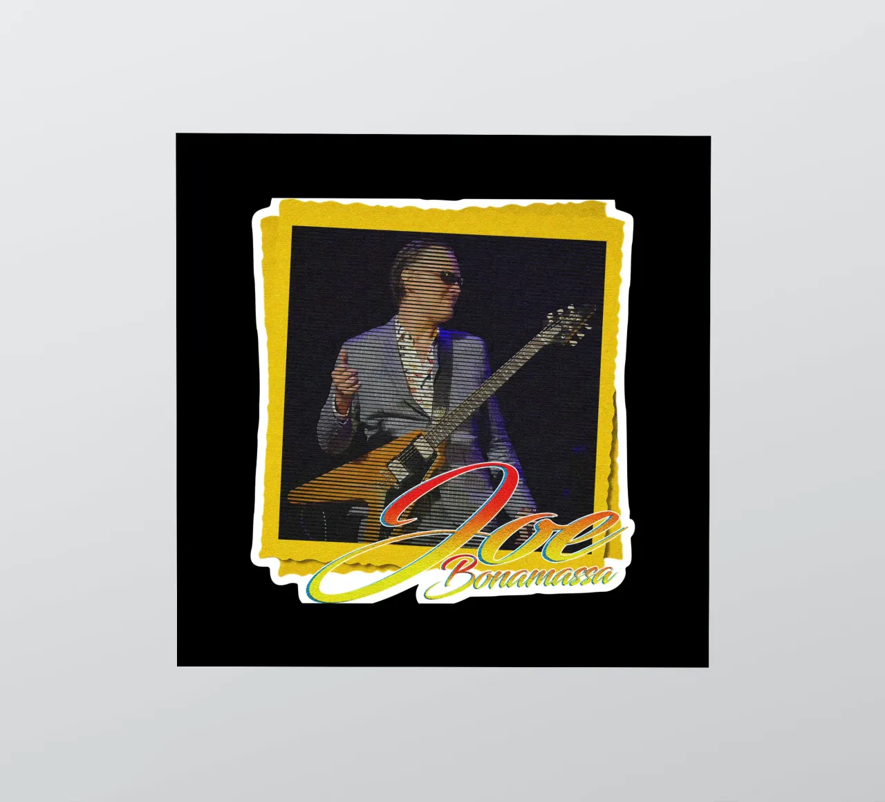 Joe Bonamassa Chitarrista Classico Popolare adesivo da mannys_artt